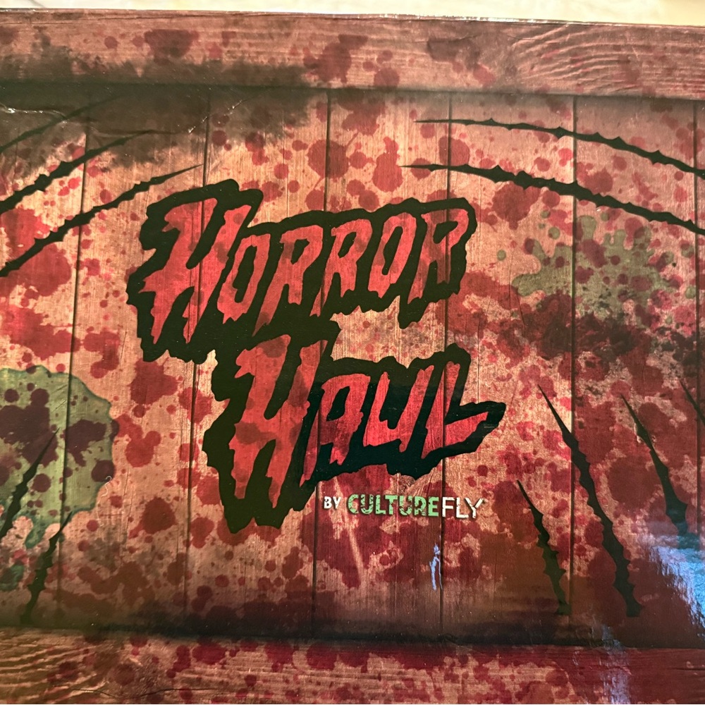 CultureFly Horror Haul Wall Art - Red and Black